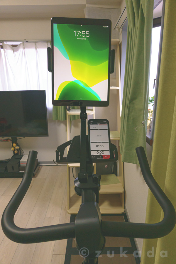 エアロバイク FITBOX LITE に横向きでタブレットを置きたい | ずかだ雑記帳
