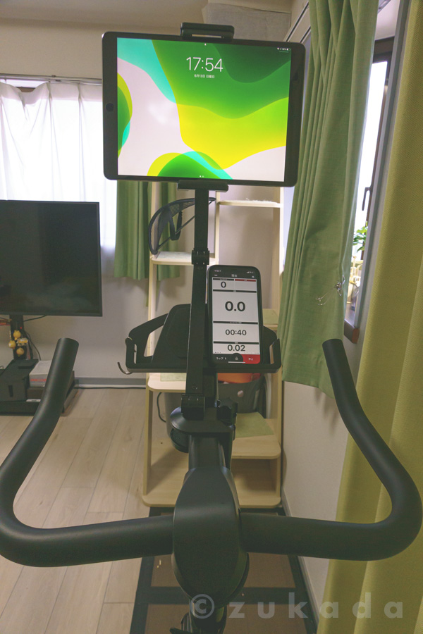 エアロバイク FITBOX LITE に横向きでタブレットを置きたい | ずかだ雑記帳