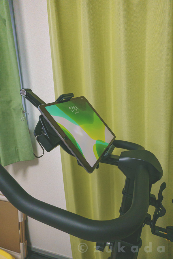 エアロバイク FITBOX LITE に横向きでタブレットを置きたい | ずかだ雑記帳